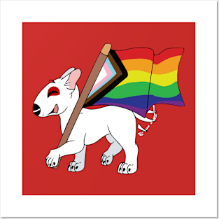 Rainbow Pride Dog Team Member Posters and Art